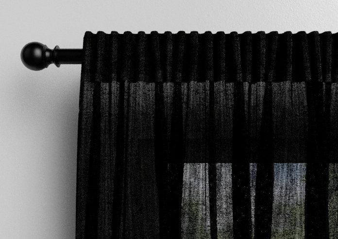 Brescia Voile, Raven Black - Made to Measure Curtains - Image 9